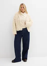 Vest in curly imitatiebont, bonprix