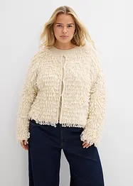Vest in curly imitatiebont, bonprix