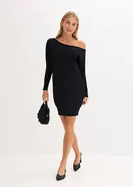 One-shoulder gebreide jurk, bonprix