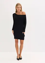 One-shoulder gebreide jurk, bonprix