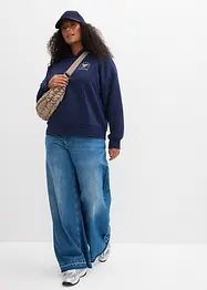 Oversized sweater in een katoenmix, bonprix