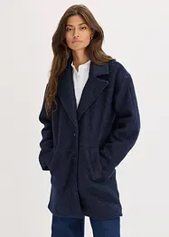 Korte, oversized bouclé jas, bonprix
