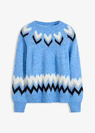 Noorse trui met glitterstrepen, bonprix