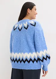 Noorse trui met glitterstrepen, bonprix