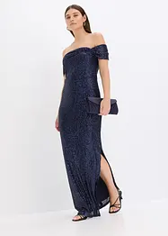 Paillettenjurk met carmen-hals, bonprix
