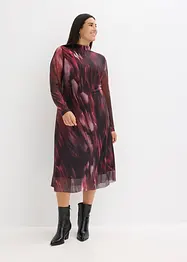 Midi jurk van zachte mesh, bonprix