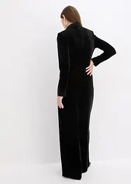 Jersey jumpsuit van soepelvallend fluweel, bonprix
