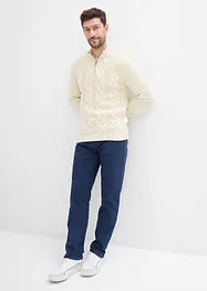 Regular fit stretch thermobroek met een zachte flanellen voering, straight, bonprix