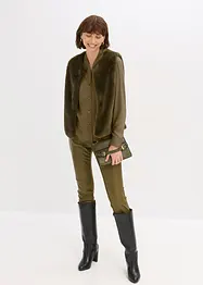 Overhemdblouse van soepelvallend satijn, bonprix
