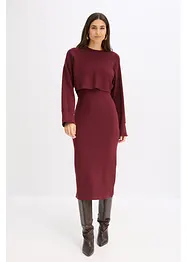 Gebreide jurk en shirt (2-dlg. set), bonprix