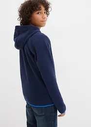 Fleece vest met contrasten, bonprix