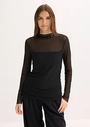 Longsleeve van zacht mesh, bonprix