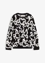 Jacquard trui in een zachte viscosemix, bonprix