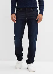 Regular fit thermo stretch jeans met comfortband en zachte voering van jersey, straight, bonprix