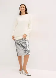 Lange trui van zacht verengaren, bonprix