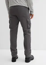 Relaxed fit thermo cargo broek met comfortband, straight, bonprix