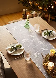 Tafelloper met kerstprint van biologisch katoen, bonprix