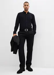 Super stretch overhemd van katoen-piqué, slim fit, bonprix