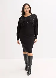 Gebreide jurk in een zachte viscosemix, bonprix