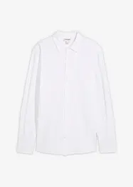 Super stretch overhemd van katoen-piqué, slim fit, bonprix