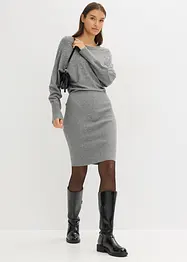 Gebreide jurk in een zachte viscosemix, bonprix