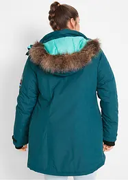 Lange outdoor jas met capuchon, waterdicht, bonprix
