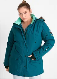 Lange outdoor jas met capuchon, waterdicht, bonprix