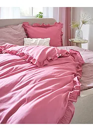 Dekbedovertrek met ruches, bonprix