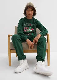 Sweatshirt en joggingbroek van puur katoen (2-dlg. set), bonprix