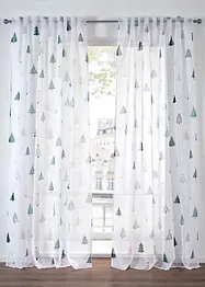 Gordijn met dennenbomen print (1 stuk), bonprix