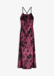 Maxi jurk van glanzend fluweel, bonprix