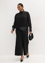 Blouse van fijne tule met pailletten, bonprix