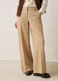 Wollen broek met visgraatpatroon, bonprix