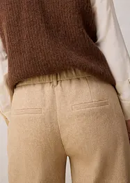 Wollen broek met visgraatpatroon, bonprix