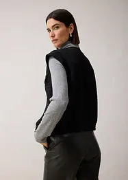 Mouwloze blazer met wol, bonprix