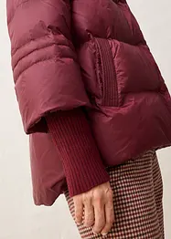 Donsjas met gerecyclede dons en gebreide mouwen, bonprix