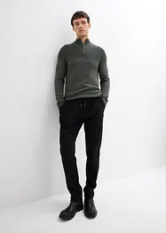 Broek met comfortband in wollen look, regular fit, bonprix