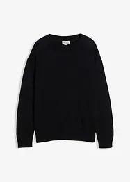 Trui met ronde hals, loose fit, bonprix