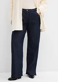 Wide leg jeans met comfortband, high waist, bonprix