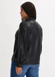 Overhemdblouse met glanzende print, bonprix