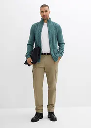 Grof gebreid vest met kabelpatroon, bonprix