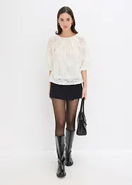 Blouse met een gestructureerd bloemmotief, bonprix