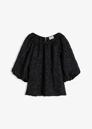 Blouse met een gestructureerd bloemmotief, bonprix