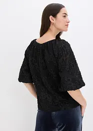 Blouse met een gestructureerd bloemmotief, bonprix