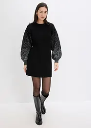 Gebreide jurk met glittereffect, bonprix