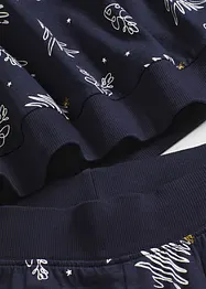 Pyjama van katoen met een glanzend dessin, bonprix