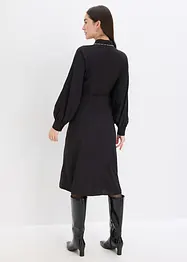 Midi-jurk met parelapplicatie, bonprix