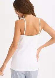 Hemd met biologisch katoen en kant (set van 2), bonprix