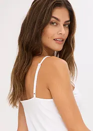 Hemd met biologisch katoen en kant (set van 2), bonprix