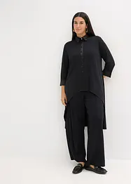 Jersey blouse met satijnen versieringen, bonprix